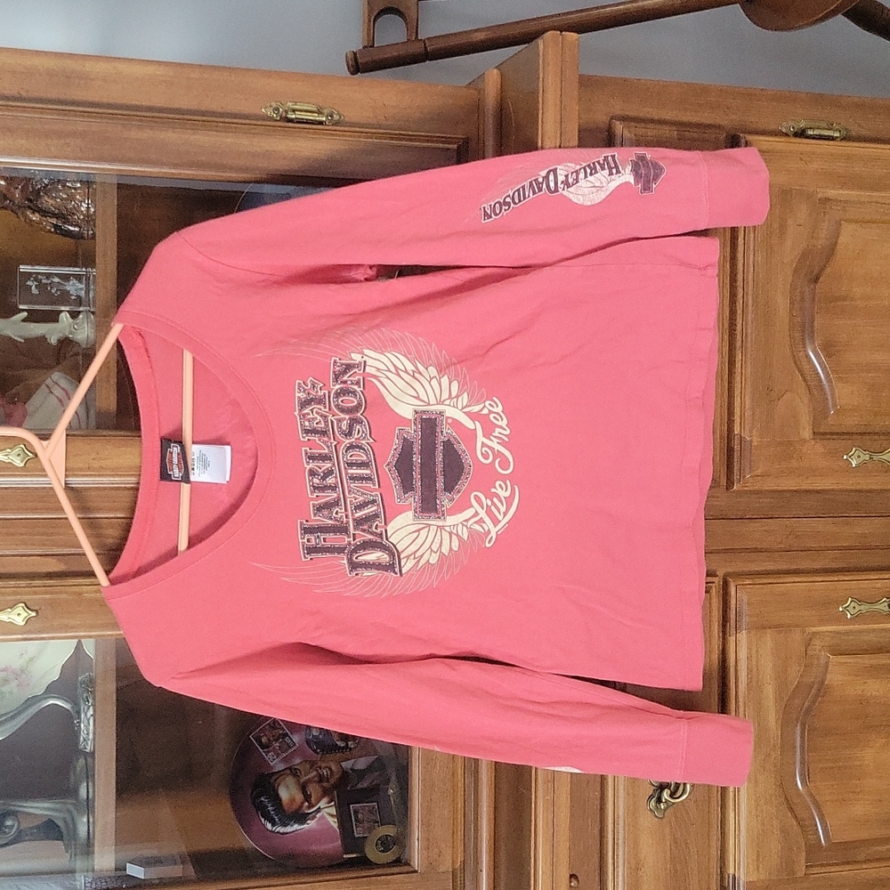 COPY - Harley Davidson Long Sleeve T-Shirt Pink